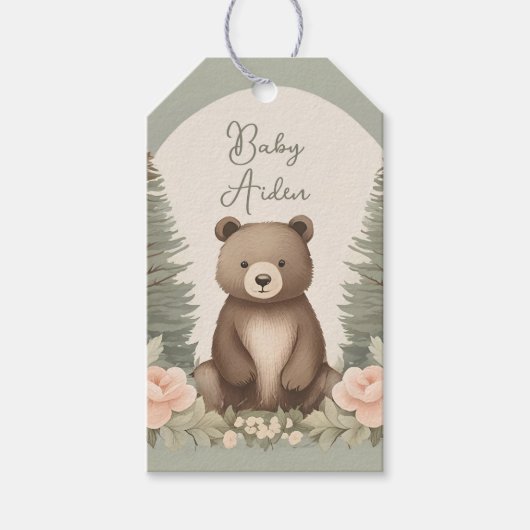 Waldbär Geschenkanhänger (Vorderseite)