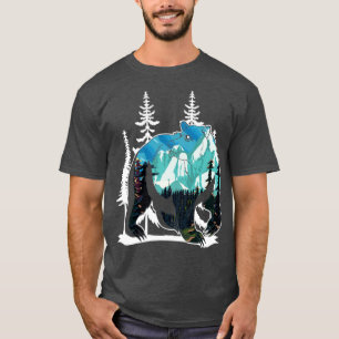 Waldbär im Lover Naturschutz T-Shirt
