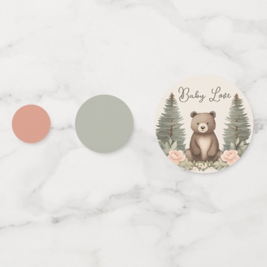 Waldbär Konfetti (Rückseiten)