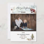 Waldbär mit Foto Frohe Weihnachten (Vorderseite)