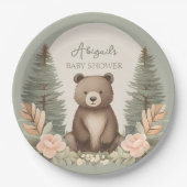 Waldbär Pappteller (Vorderseite)