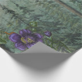 Waldbär, Schmetterlingsbekleidung Geschenkpapier (Ecke)