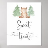 Waldbär Süßes Leckereien Poster (Vorne)