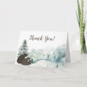 Waldbär Vielen Dank Momma & Pappa Dankeskarte (Vorderseite)