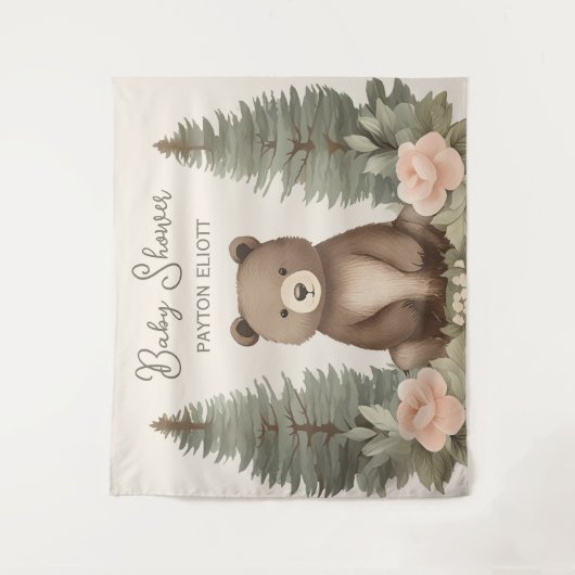 Waldbär Wandteppich (Vorderseite)