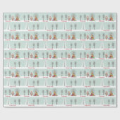 Waldbär Weihnachten Geschenkpapier (Flach)