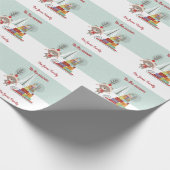 Waldbär Weihnachten Geschenkpapier (Ecke)