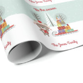 Waldbär Weihnachten Geschenkpapier (Rolleneckpunkt)