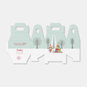 Waldbär Weihnachten Geschenkschachtel (Ungefaltet)