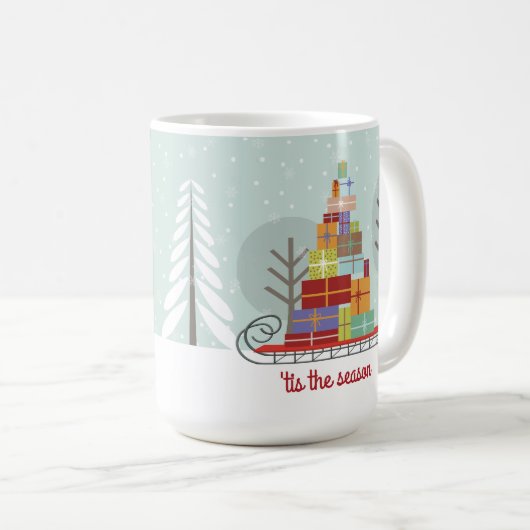 Waldbär Weihnachten Kaffeetasse (VorderseiteRechts)