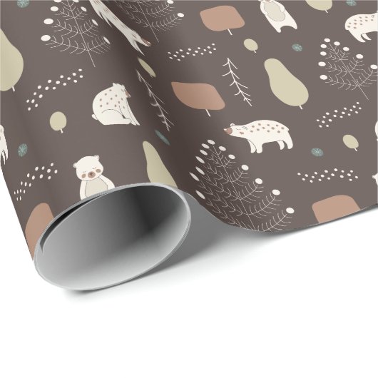 Waldbären Geschenkpapier (Rolleneckpunkt)