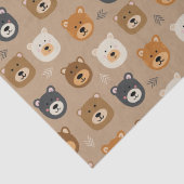 Waldbären niedliche Kinder Seidenpapier (Detail)