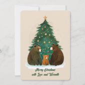 Waldbären Starry Tree Snowy Charm Weihnachten (Vorderseite)