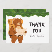 Waldbärenabenteuer Danke Karte (Vorne/Hinten)
