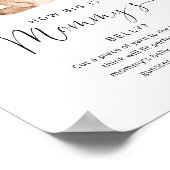 Waldbärenbär, wie groß das Bauchspiel der Mama ist Poster (Ecke)