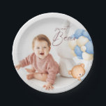 Waldbärenjunge 1. Geburtstag Party Pastel Foto Pappteller<br><div class="desc">Waldbärenjunge 1. Geburtstag Party Pastel Foto Papier Teller</div>