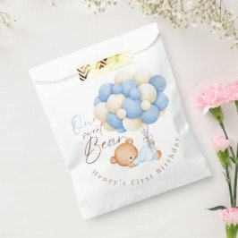 Waldbärenjunge 1. Geburtstag Party Pastel Geschenktütchen
