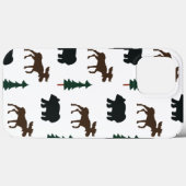 Waldbärenmuster Rustikale Baumart Natur Case-Mate iPhone Hülle (Rückseite (Horizontal))