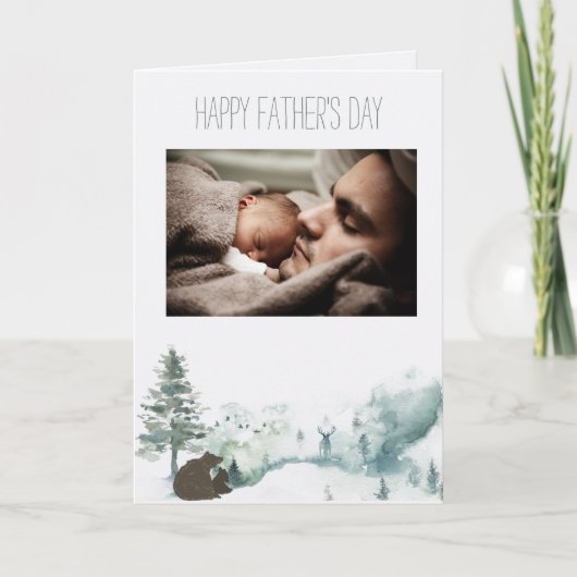 Waldbärentag mit Foto Karte (Vorderseite)