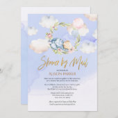 Waldbärentraum | Kinderdusche per Post Einladung (Vorne/Hinten)