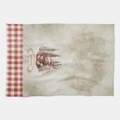 Waldbärenweihnachtsfest kommt schon früh. geschirrtuch (Horizontal)