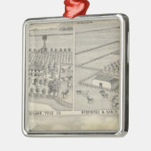 Waldbauholzfirma Silbernes Ornament (Links)