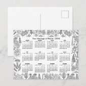 Waldbaum-Kalender 2026 personalisiert Postkarte (Vorne/Hinten)