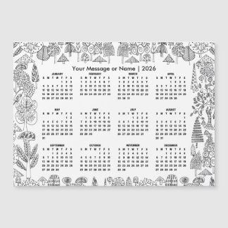 Waldbaum-Kalender 2026 Personalisierter Magnet