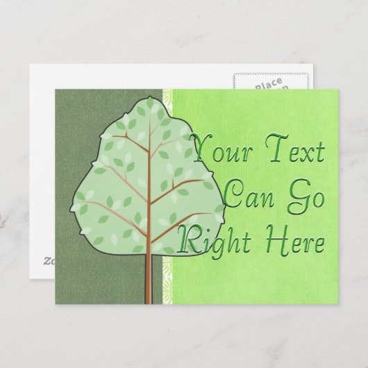 Waldbaum Postkarte (Vorne/Hinten)