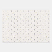 Waldbaum und Sterne Geschenkpapier Set (Vorderseite 2)