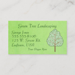 Waldbaum-Visitenkarte-Schablone Visitenkarte