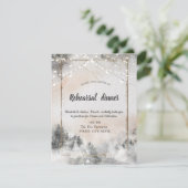 Waldbaum Waldland Probe Abendessen Einladung (Stehend Vorderseite)