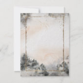 Waldbaum Waldland Probe Abendessen Einladung (Rückseite)