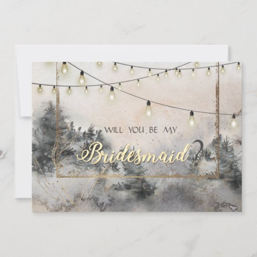 Waldbaum Waldsaunenleuchten Einladung (Vorderseite)