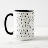 Waldbaum-Weg-Muster Tasse (Links)