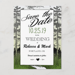 Waldbaumberg Save the Date Ankündigungspostkarte