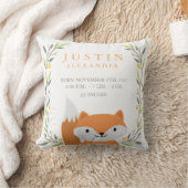 Waldbäume Geburtsstaten - Fox Kinderzimmer Pillow Kissen (Decke)