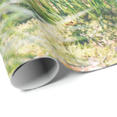 Waldbäume. Grünes, grünes Holzsonnenlicht im Hinte Geschenkpapier (Rolleneckpunkt)