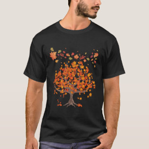 Waldbäume Herbst Blätter Natur Fall T-Shirt