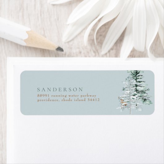 Waldbäume Hirschglas-Rücksendeadresse (Insitu)