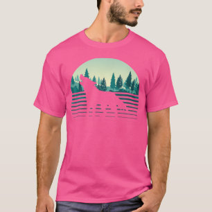 Waldbäume im Freien Natur Wildtiere Wolf T-Shirt