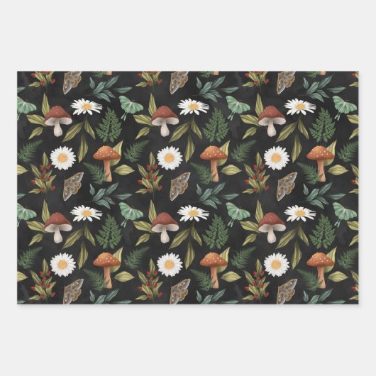 Waldbäume im Herbst Geschenkpapier Set (Vorderseite)