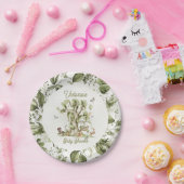 Waldbäume Kleintiere Babydusche Pappteller (Party)