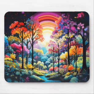 Waldbäume Konzept Abstrakte Landschaft Kunst, Dich Mousepad