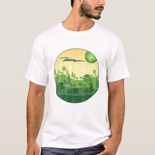 Waldbäume Landschaft Natur T-Shirt (Vorderseite)