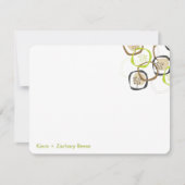 Waldbäume Rings Sommer/Frühjahrssehen Dankeskarte (Vorderseite)