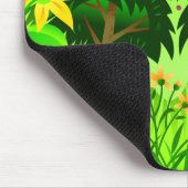 Waldbäume und Blume Mousepad (Ecke)