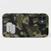 Waldbäume und Militärkamouflage Case-Mate iPhone Hülle (Rückseite (Horizontal))