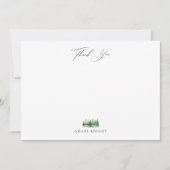 Waldbäume Vielen Dank Mitteilungskarte (Vorderseite)