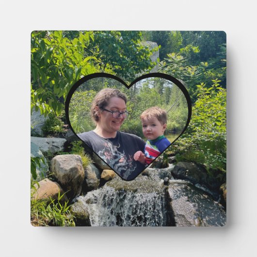 Waldbäume Wasserfall Grüne Herdplatte Fotoplatte (Vorderseite)